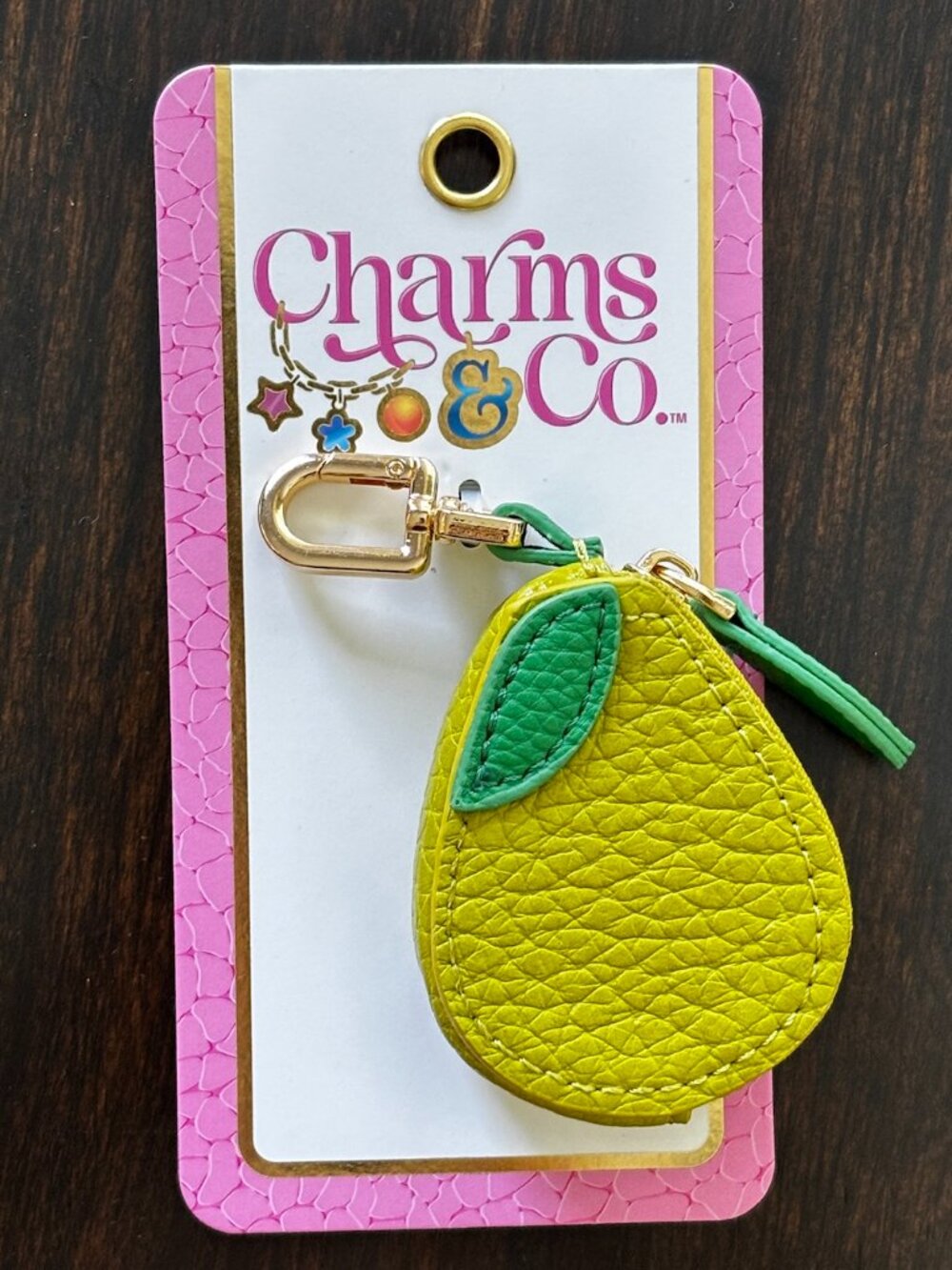 Charms & Company Lemon Coin Purse Keychain Bag Tag
